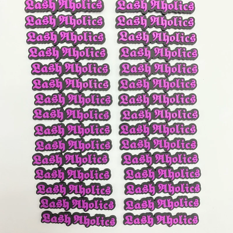 

low MOQ Wholesale new design letter plastic shoe charms