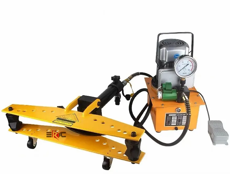 90 度管道弯曲工具手动手动液压铁管弯管机与液压泵