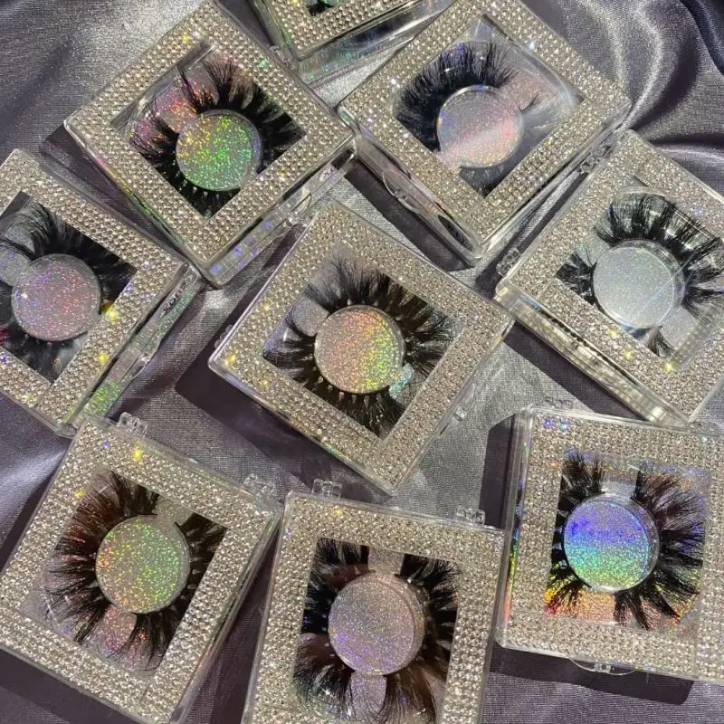 

25mm handmade 3d 5d fluffy mink strip eyelashes lashes3d mink eyelash vendor 25 mm lashes3d wholesale vendor 25mm mixed, Natural black