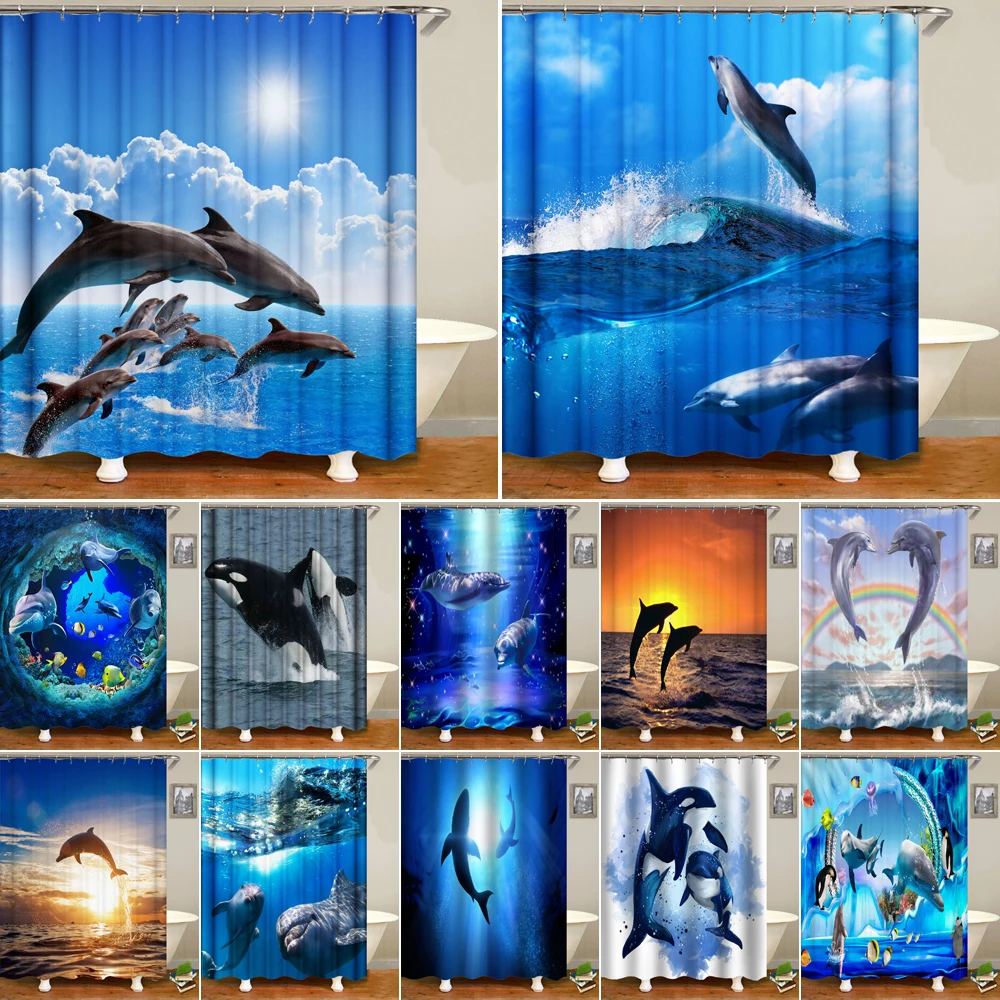 2020 Customized New Designer Art Deco Fashionable Bath Shower Curtains