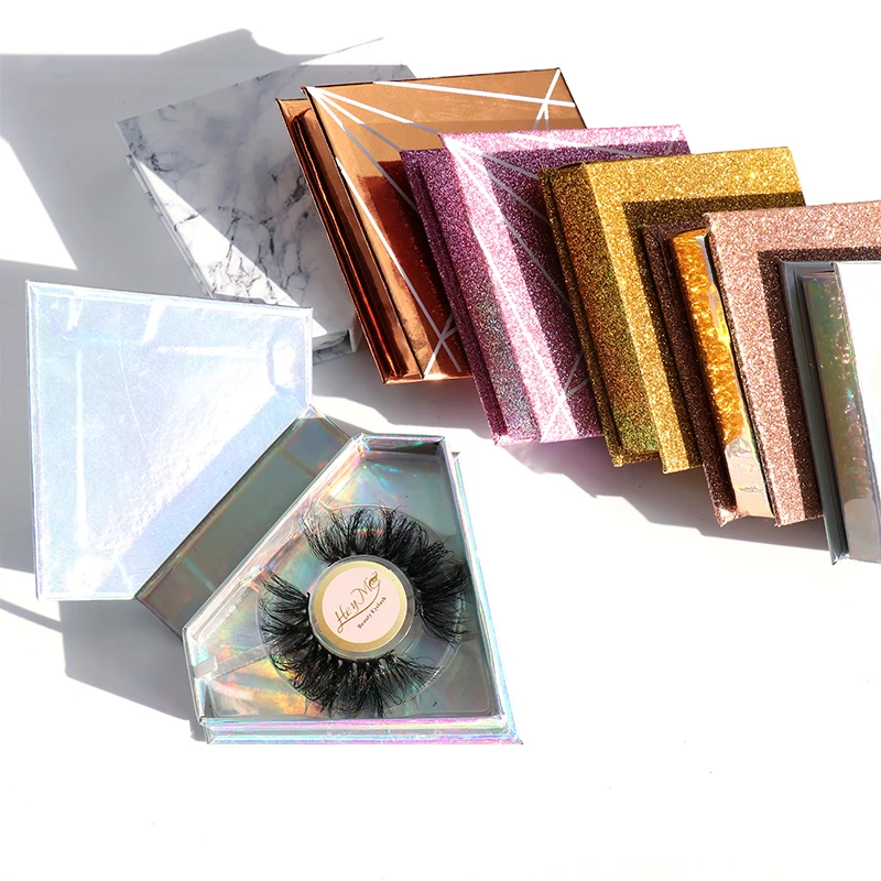 

Dropshipping 18/20/22/25/28/30mm 3d mink eyelashes with custom eyelash packaging, Natural black