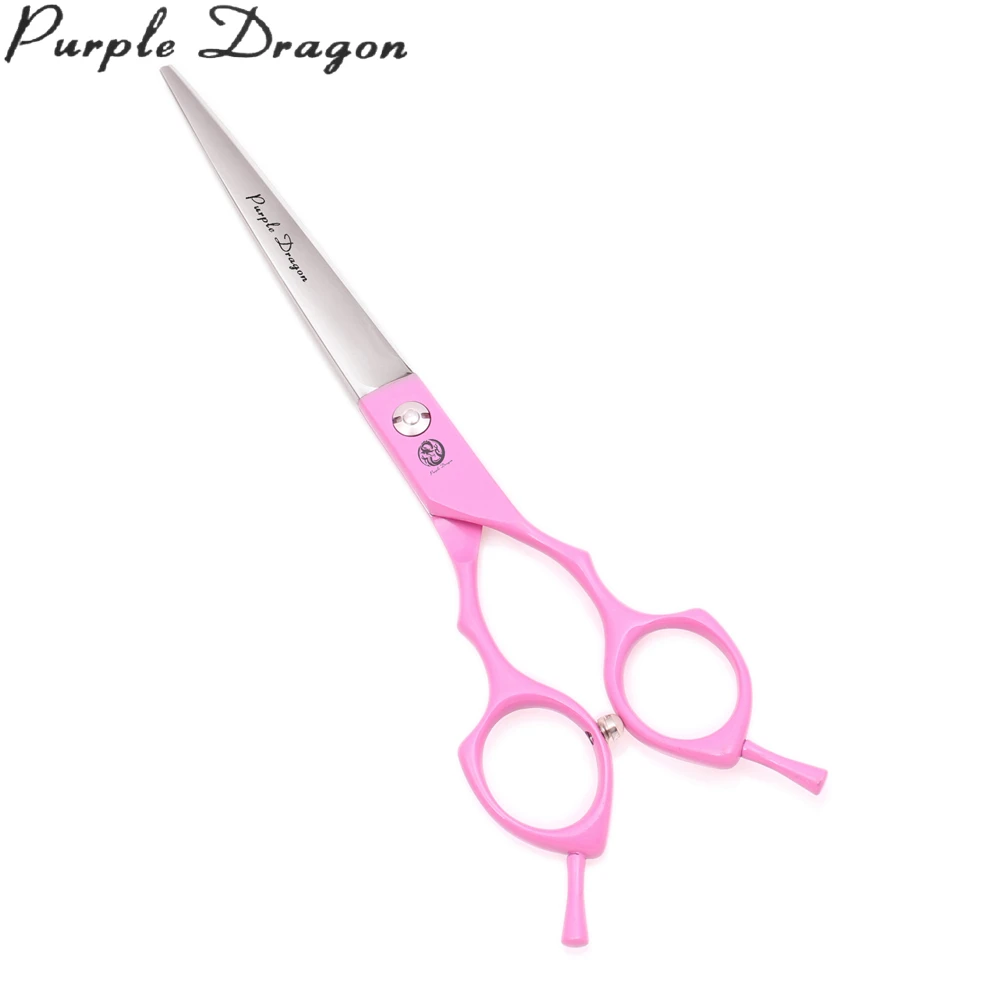 

Dog Scissors Promotion 7" Purple Dragon JP 440C Straight Shears Thinning Shears Pet Grooming Scissors Pink Z9029