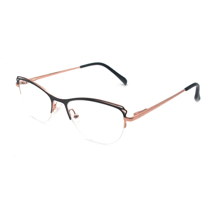 

Latest Design Multicolored Metal Half Frame Eyeglasses