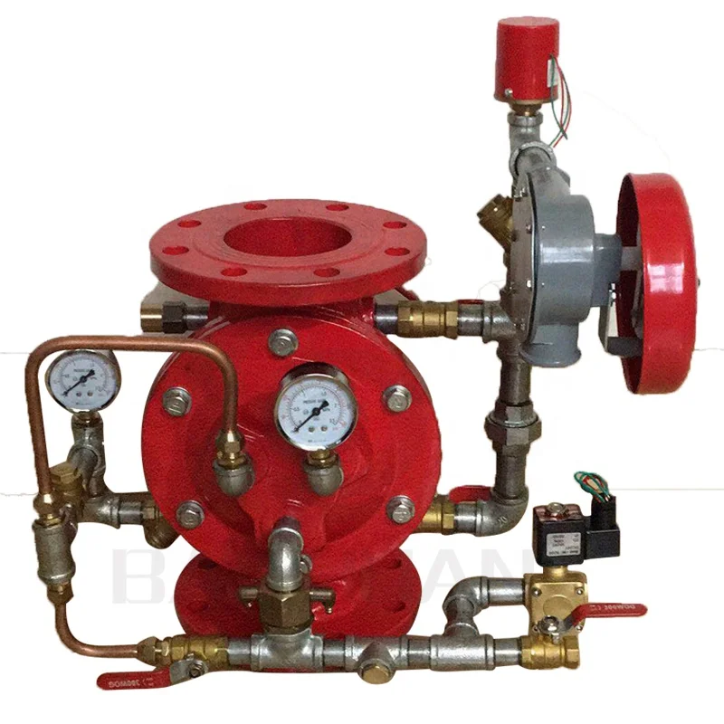 flange ends diaphragm 100mm alarm deluge valve prices