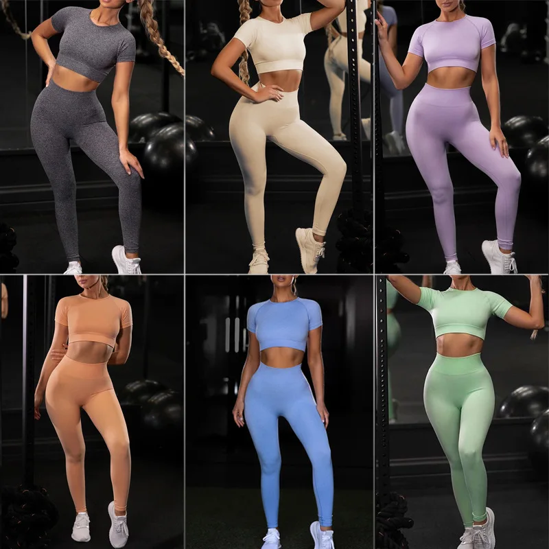 

sports gym fitness clothing workout clothing womens workout clothes bra and leggings set for women gym fitness clothing, 8 colors
