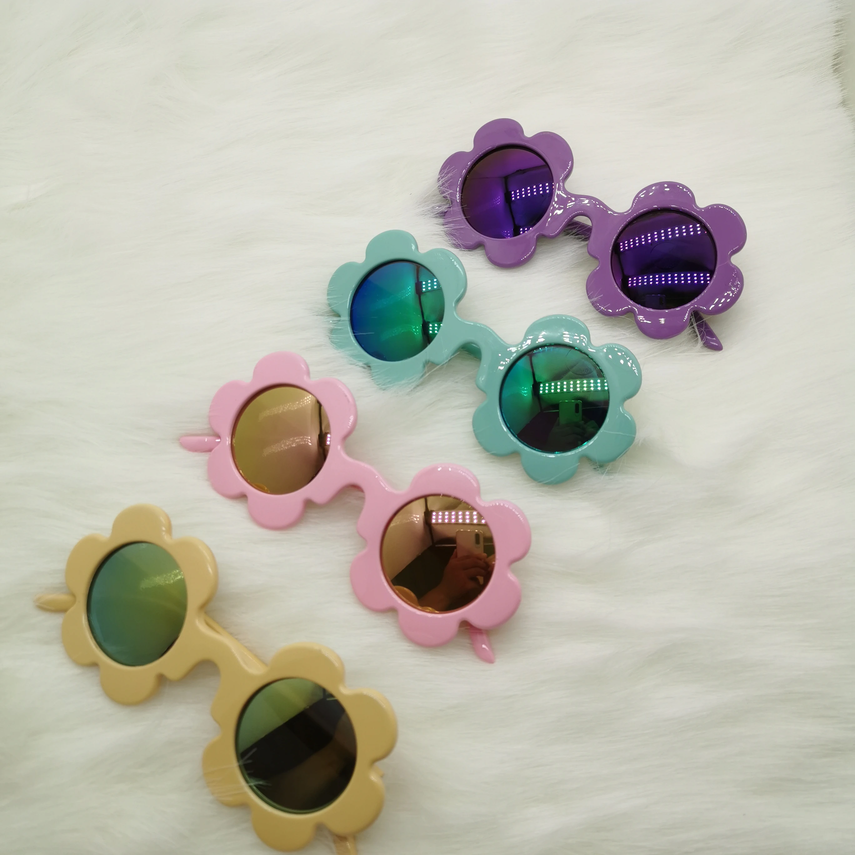 Cute Children Eyewear Kids Flower Sun Glasses Baby Sunglasses