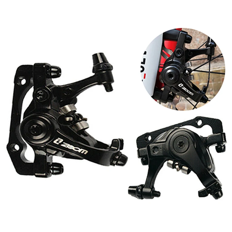 

ZOOM 680 MTB Bike Disc Brake Caliper Aluminum Folding Road Bike Front Rear Bicycle Brake Mechanical Caliper, Black