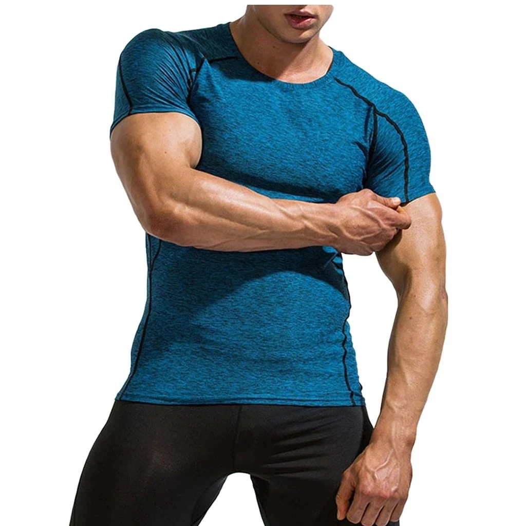 

2021 new style custom fashion sports fitness gym t shirt mens round curved hem fitness t shirts wholesale, Customized colors