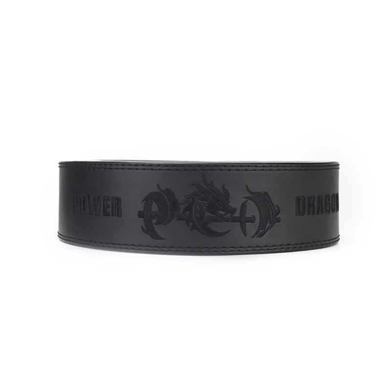 PD 13mm Cow Leather Embroidery S Powerlifting Belt Weightlifting Powerlifting Lever Belt Gym Lifting Belts