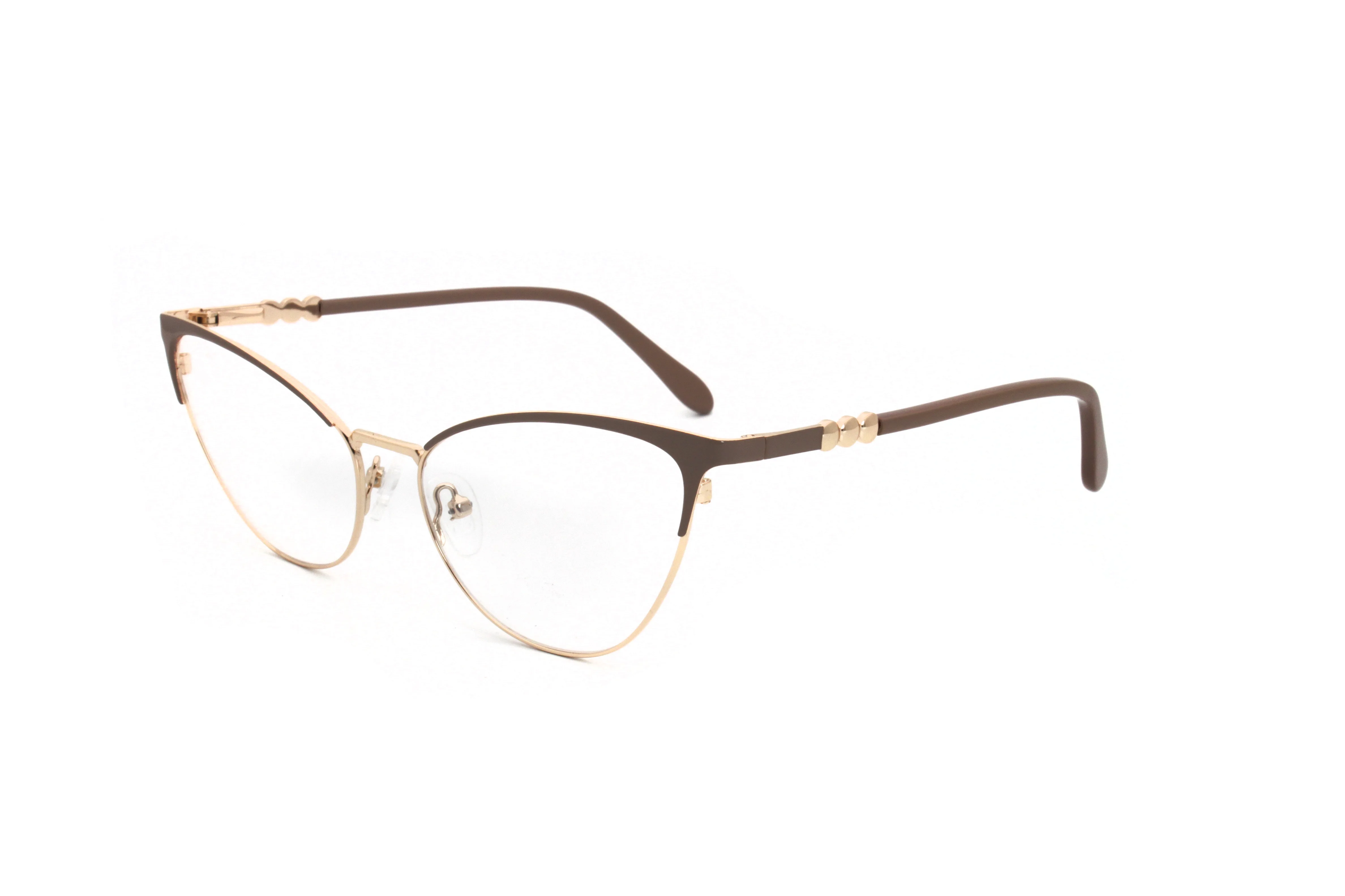 品牌意大利设计优雅的猫眼女士/女性光学框架金属 oem 眼镜眼镜高品质