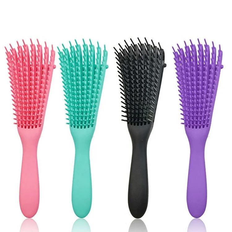 

High Quality Plastic Custom Cushion Big Size Plastic Bristle Paddle Hair Brush with Personal Logo Detangle Brush Hair, As pics