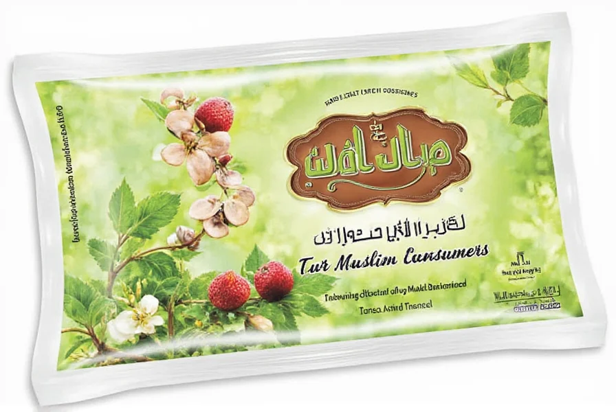 Clove oil bottles with halal certification labels for medicinal use