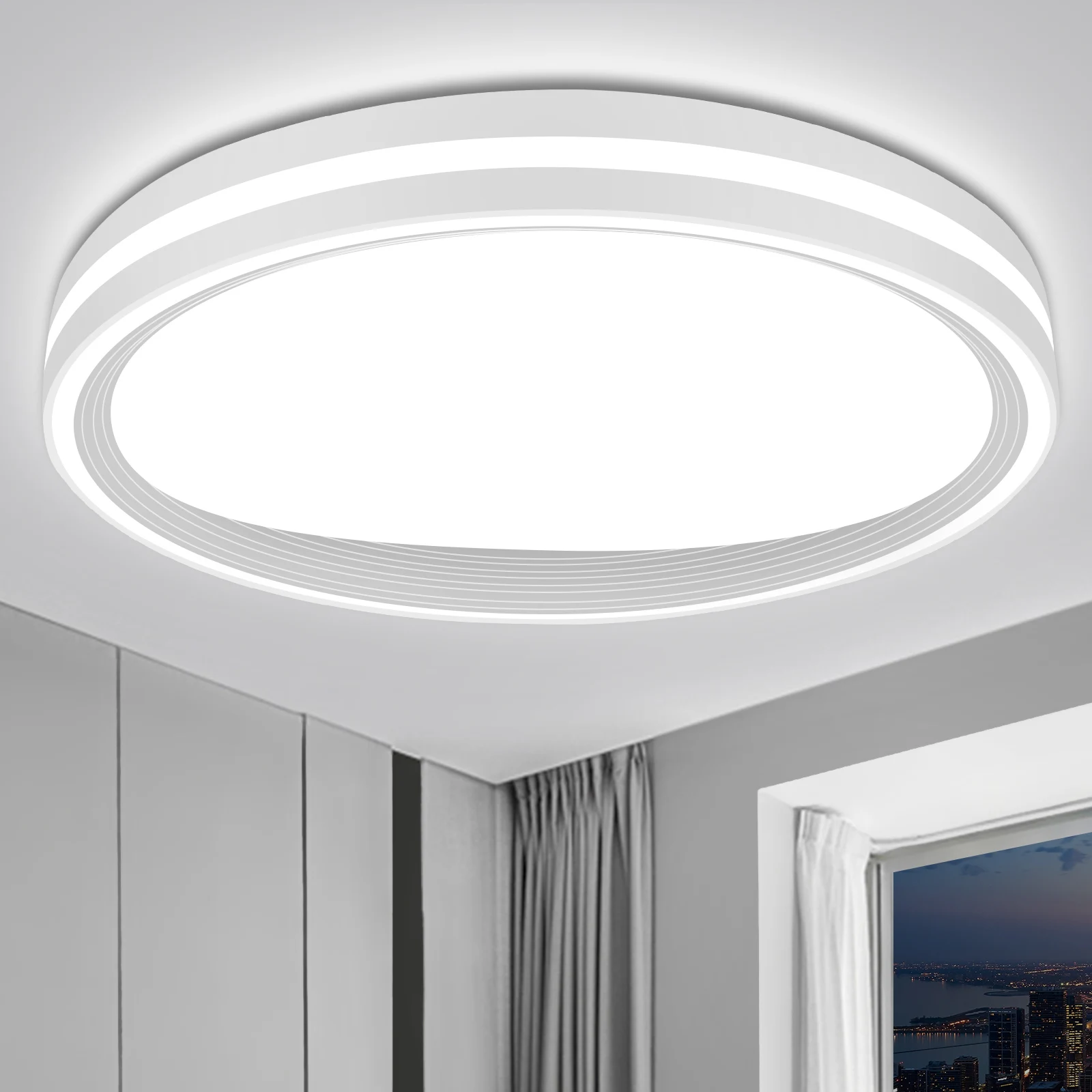 

2022 Modern Nordic Light Fixtures Pop Round Acrylic Ceiling Lamp 5000K High Quality hallway bedroom Led Ceiling Light