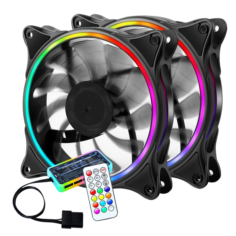 

RGB Computer Case Fans 120mm Cooling Silent PC Cooler 120mm Cooling fan, Customized color