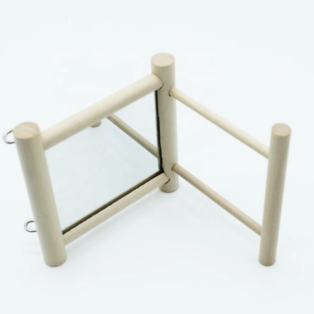 

Small and Medium Parrot Supplies Parrot Bell Toy Bird Mirror Bird Cage Stand