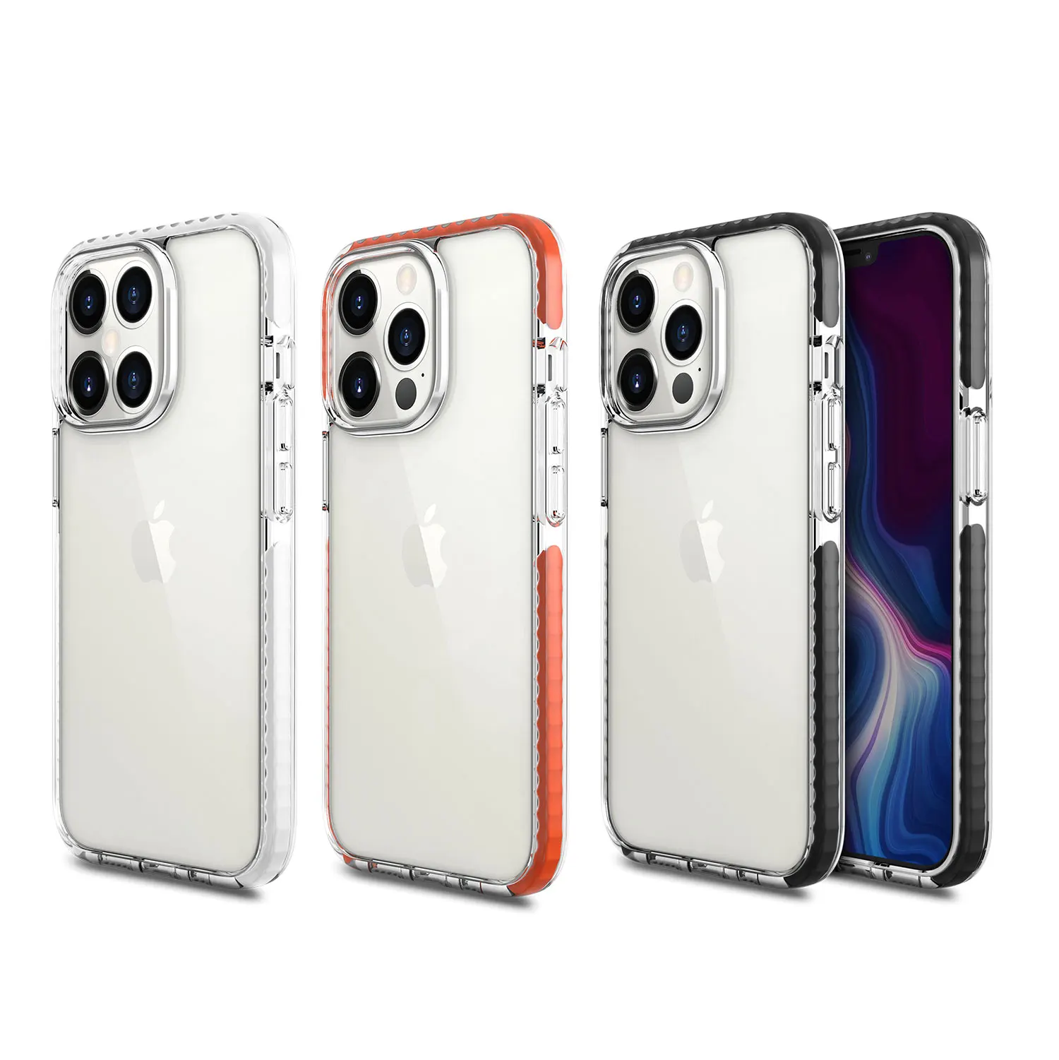 

2021 New Custom Shock Proof TPU PC Cover Slim Plastic Back Ultra Thin Protect Case For iPhone 11 12 13 Pro Max