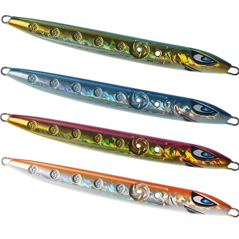 

Deep liner metal jig saltwater lead jigging lure 300g slow pitch jigs, 6 colors