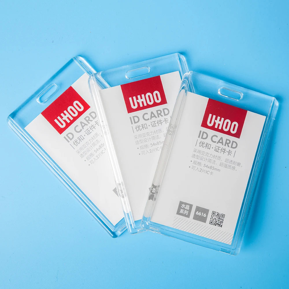 

Acrylic Case Transparent Sleeves Double Side Clear Nurse Business ID Card Holder