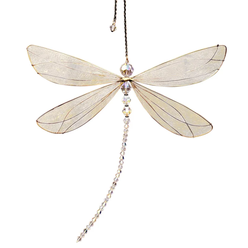 

New Dragonfly Crystal Suncatcher Hanging Crystal Wedding Garden Car Pendant Wall Home Decor Window Dragonfly Crystal Suncatcher