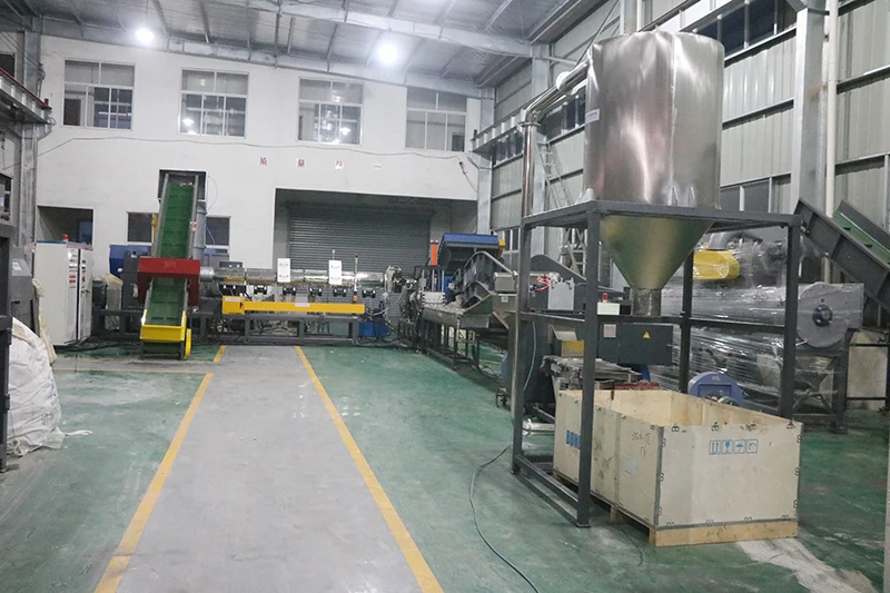 RSL Series Double Stages Plastic Pelletizing Machine For Washing Recycled Soft PE PP Material