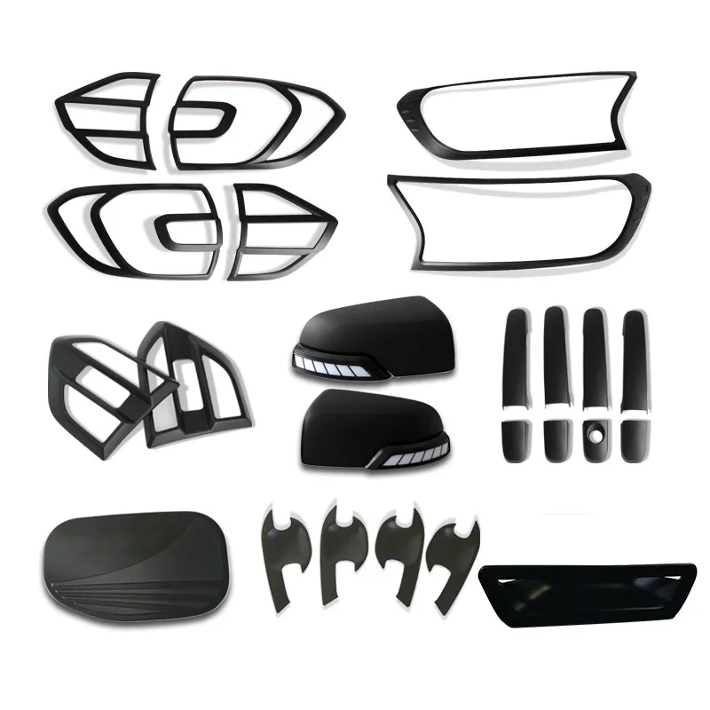 

YCSUNZ ABS Matte Black Garnish Cover Combo Set For Everest Endeavour 2016 2017 2018 2019 Car Accessories