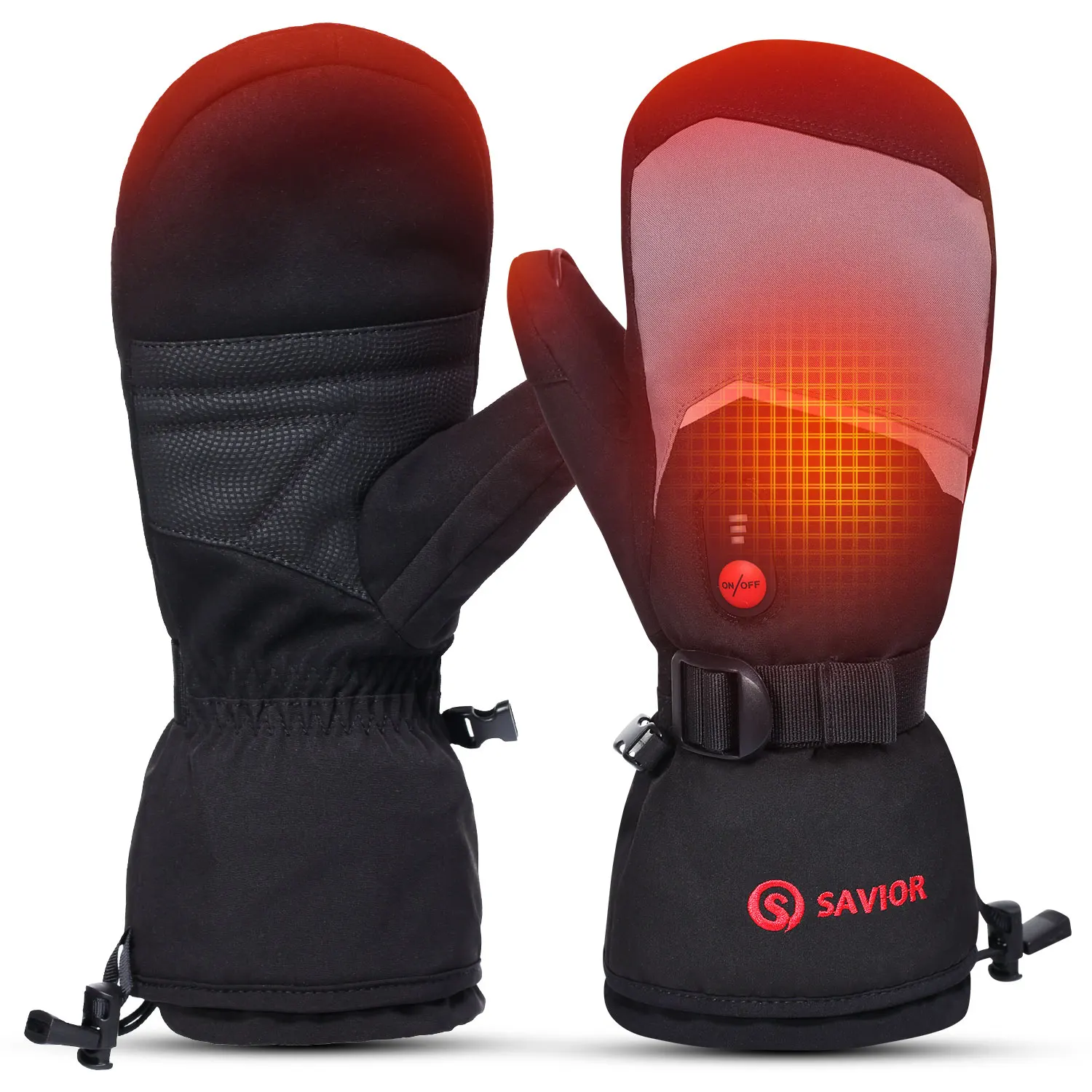 

Waterproof Men's Rechargeable Battery Powered Electric Heated Gloves Mittens Winter Warm Outdoor Sports such Skiing Snowboarding