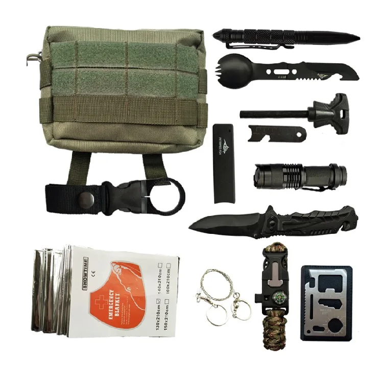 

Professional cost-effective wilderness outdoor military tactical survival camping military tactical expedition equipment set, Customizable