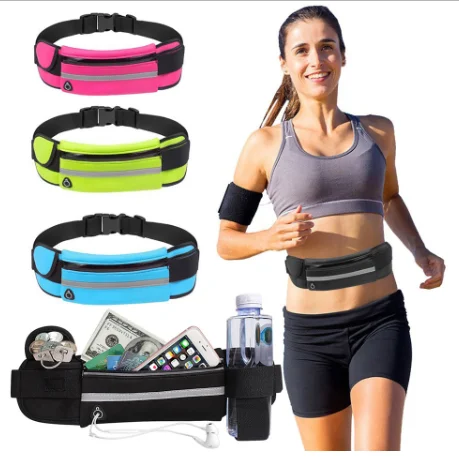 

New Outdoor Running Waist Bag Waterproof Mobile Phone Holder Jogging Belt Belly Bag Women Gym Bag