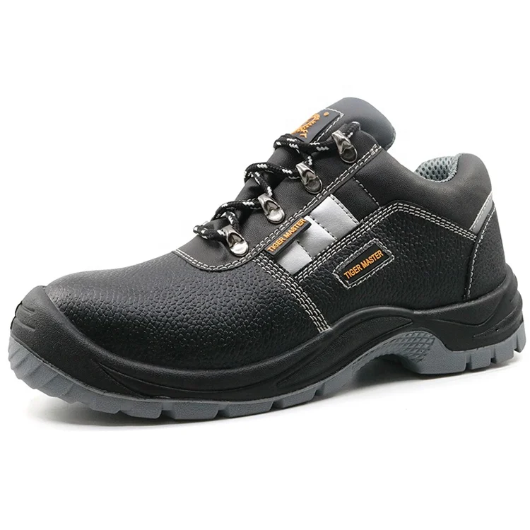 
Hot sales black leather anti static waterproof steel toe industrial safety shoes s3 