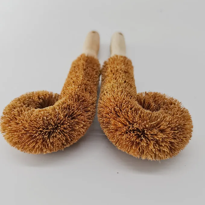 

Eco-friendly Nature Beech Wood Handle Bottle Dish Brush for kitchen and Biodegradable Coconut fiber kitchen cleaning brush