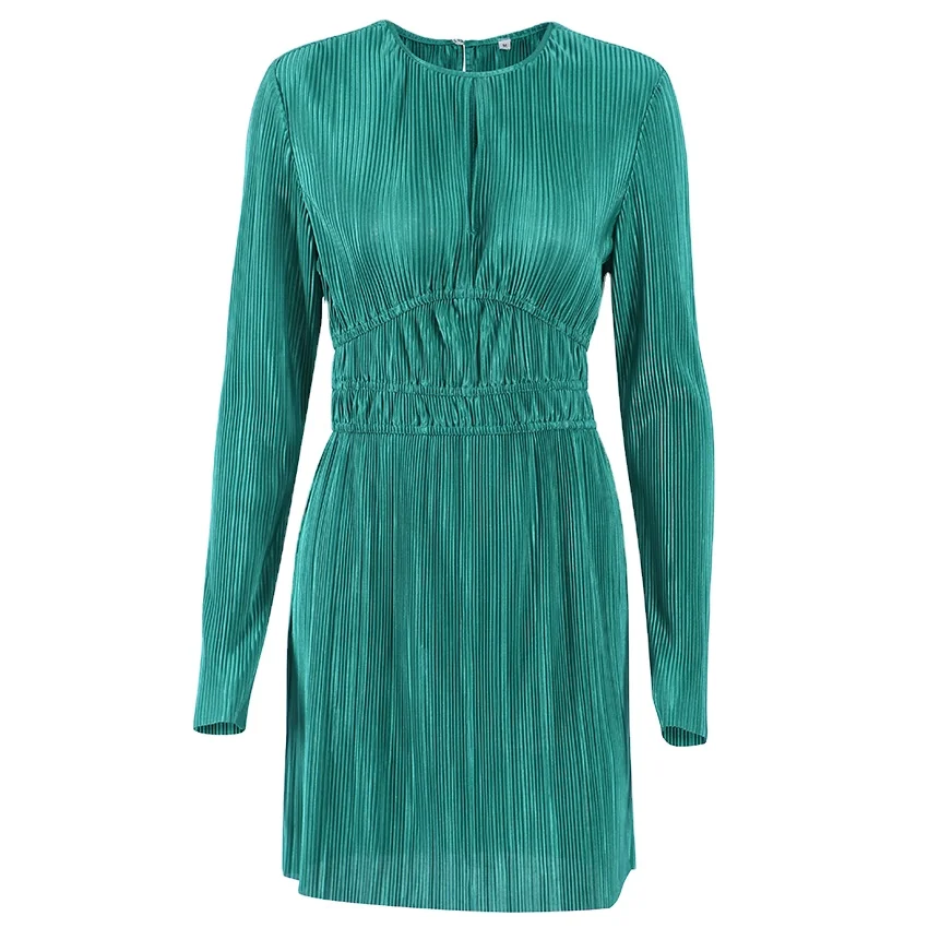 

CX114 2022 spring Ladies sexy long sleeve elegant dress, 3 colors