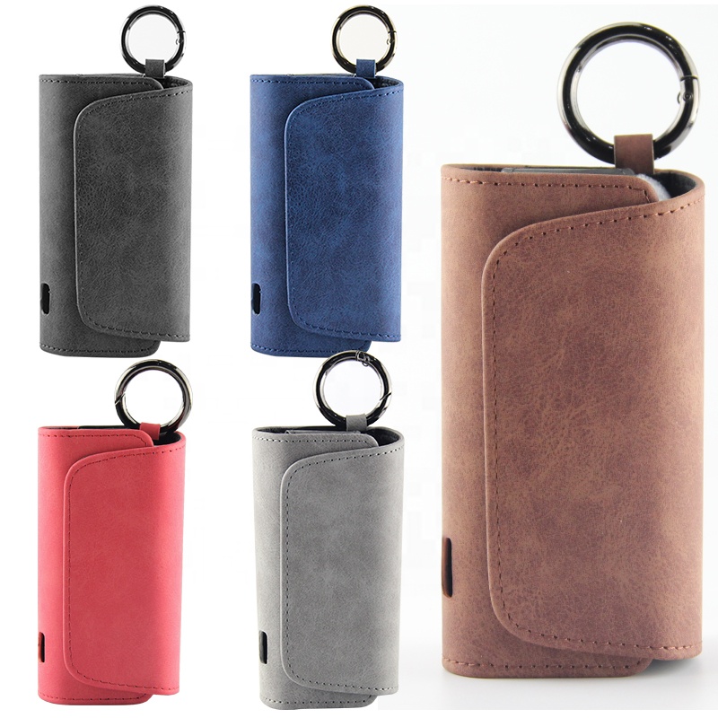 

New Style Matte Leather Electronic Cigarette Case For iqos3.0 duo
