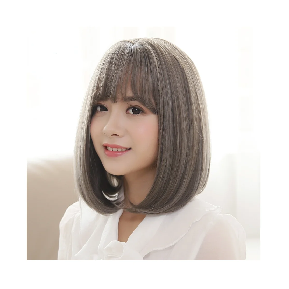 

Women's Bobhaircut Wig Fashion Lady Short Hair Head Cover