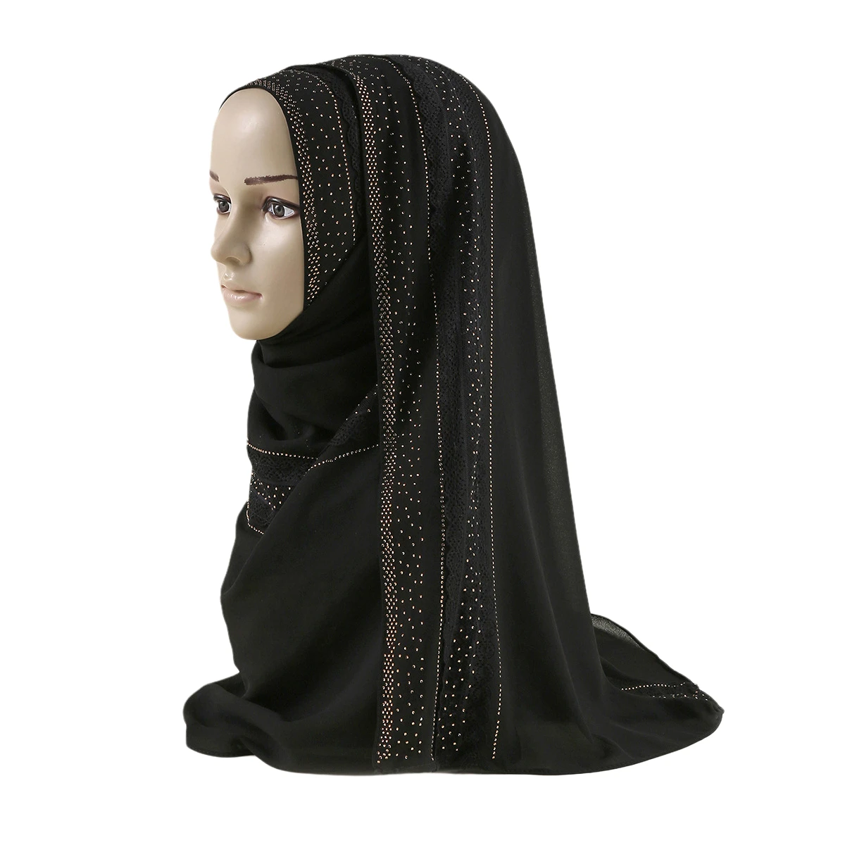 

Islamic clothing wholesale muslim scarf women hijab scarf for women shawls rhinestone chiffon hijab, 9 colors
