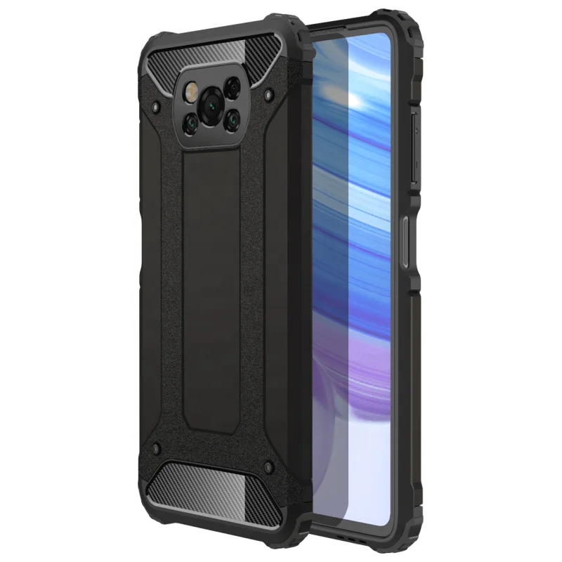 

King Kong for Xiaomi Poco X3 Pro Case Hybrid Dual Layer Protection Shockproof Armor Phone Case for Xiaomi Poco X3 NFC, Blue/grey/black/red/ golden / sliver/blue black