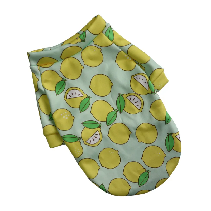 

Pet clothes Cartoon printed hoodie small pet bipedal soft and fleece style, Picture shows