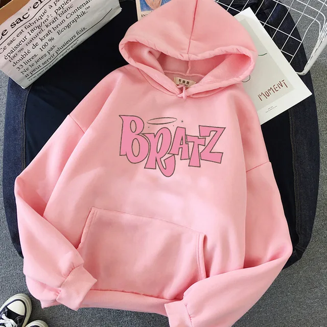 

Custom Fall New Bratz sweater hoodie women undefined White Top Hooded Sweatshirt Long Sleeve Print Graphic hoodie Women clothes, Customized color