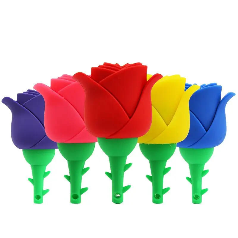 Gitra Flashdisk Flower USB 2.0 Flash Pen Drives 2GB 4GB 8GB Rose Pendrive 32GB 128GB 16GB 64GB Plant Memory Stick