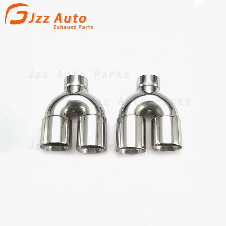 

JZZ exhaust pipe stainless steel dual muffler end tips 63mm