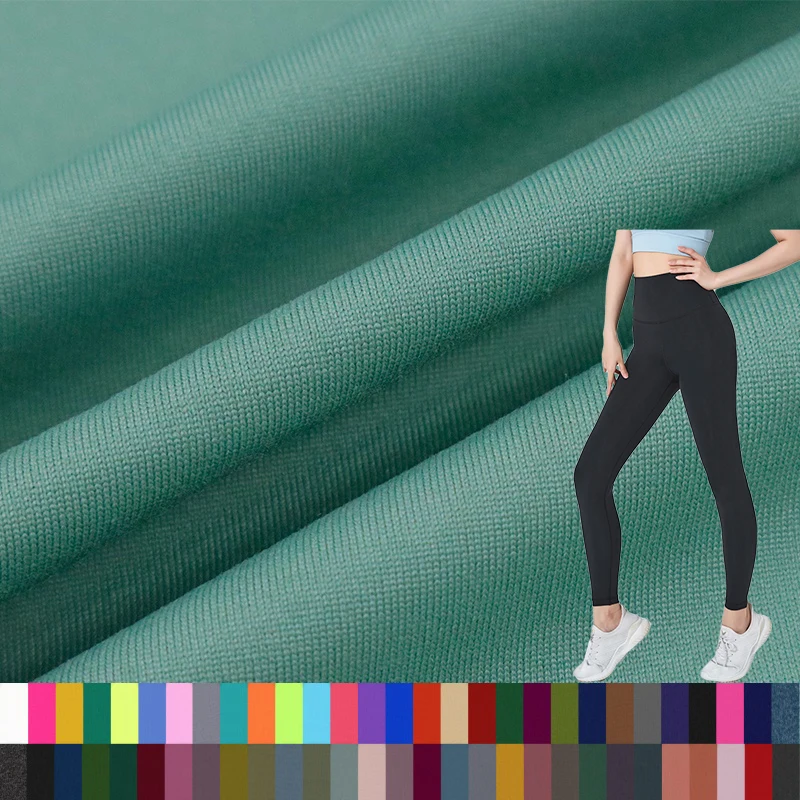 Factory Stock Lot Spandex Cotton Feel Dry Fit Polyamides Yoga Pants Fabric