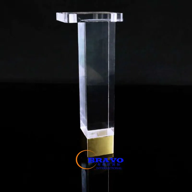 4 5 6 8 Inch Clear Acrylic Furniture Feet Sofa Table Chair Leg Square 