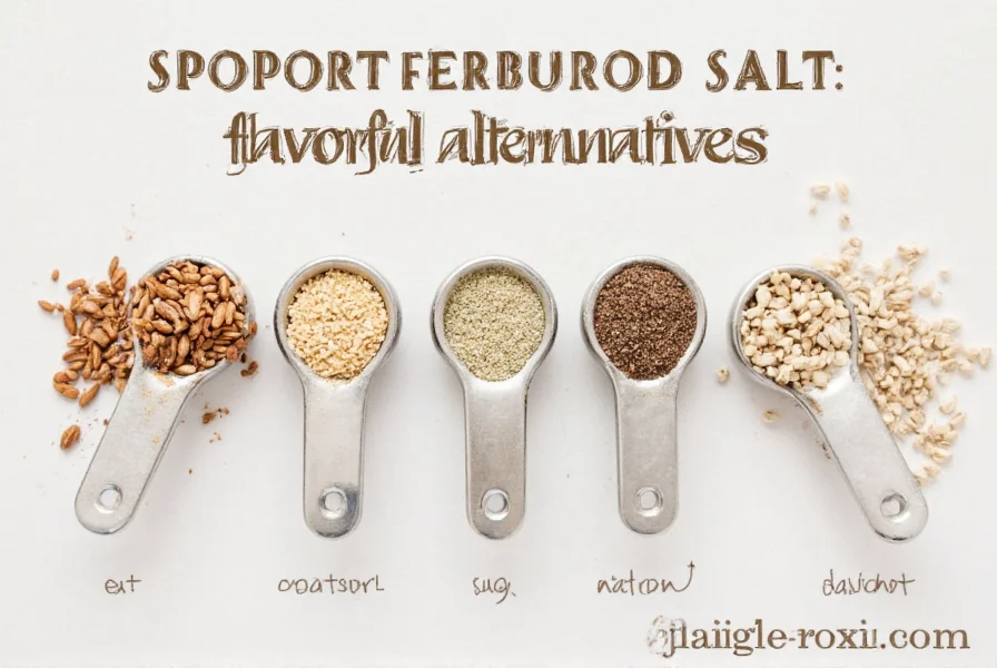 Assortment of fresh herbs, spices, and citrus fruits for salt-free seasoning