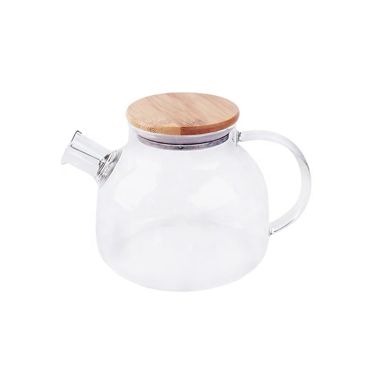 

High borosilicate high temperature resistant glass filter kettle teapot, Transparent clear