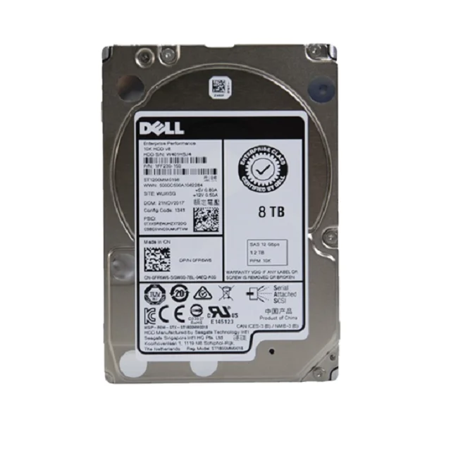 

Original SAS SATA 1tb hard disk drive Dell Server HDD