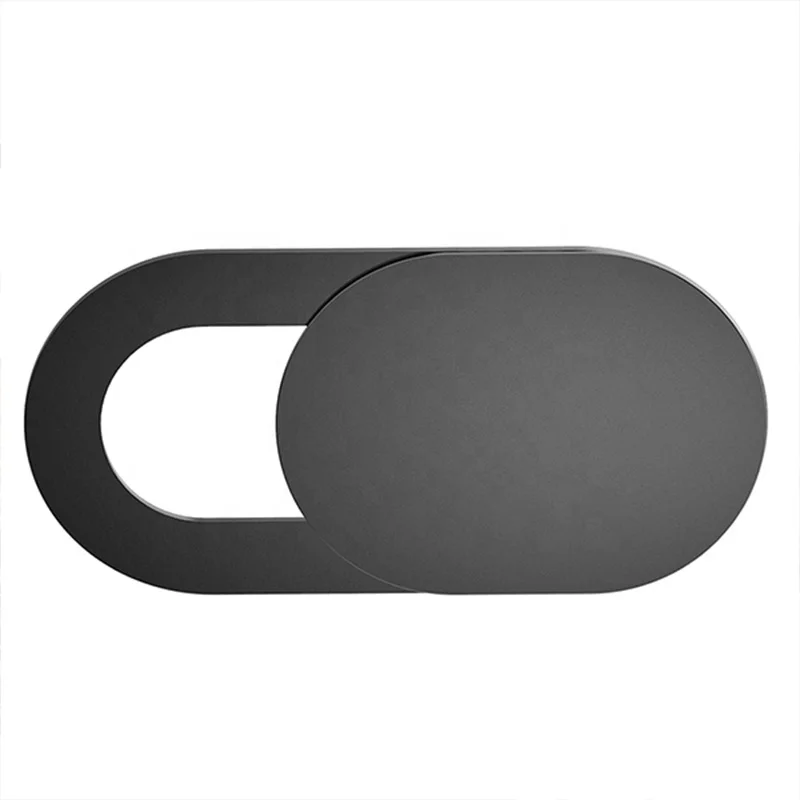

OEM Design Webcam Slide Cover Logo Printed Ultra Thin Plastic Laptop Smartphone Webcam Privacy Camera Cover, Black