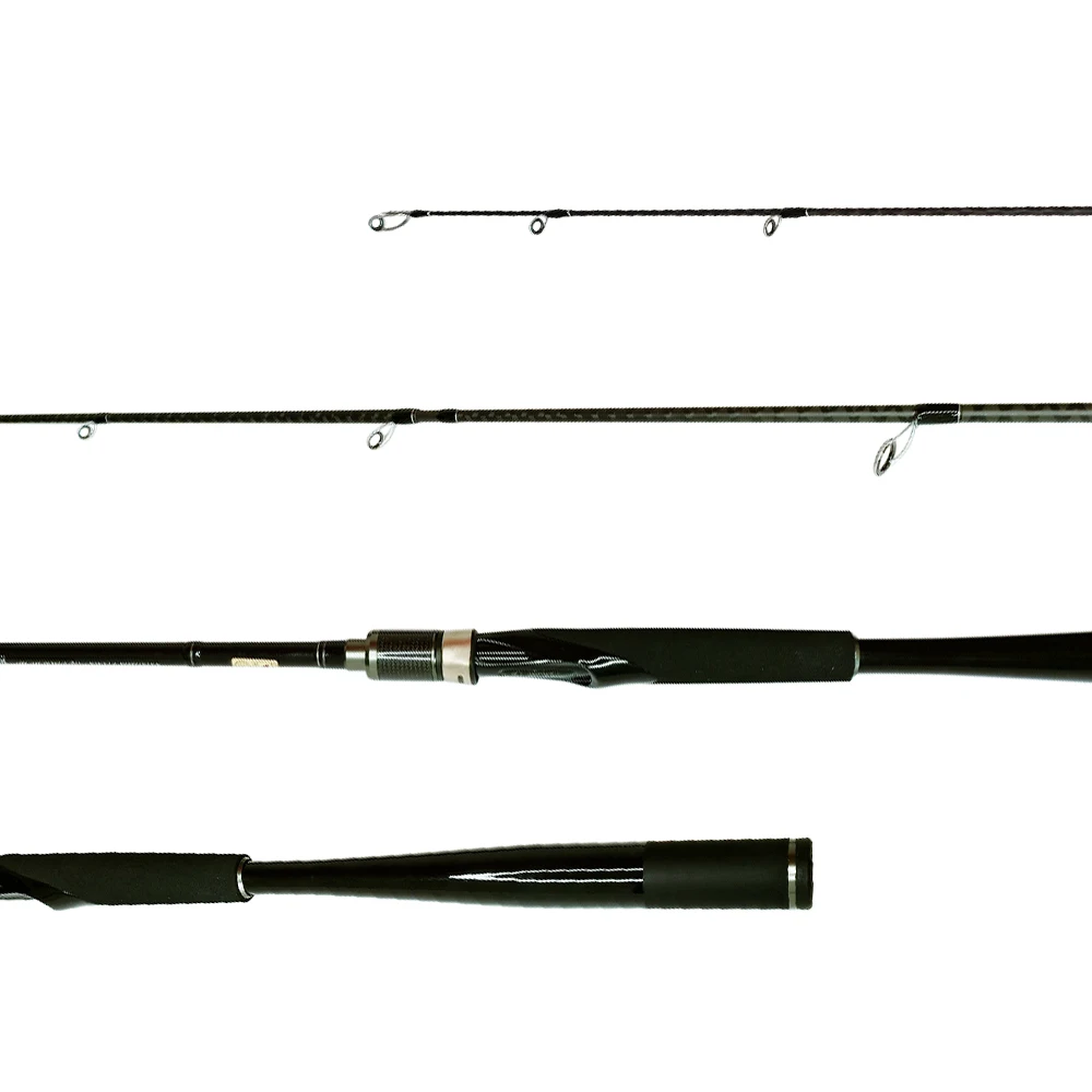 

Newbility rod factory best price 2.1m 2.4m 2.28m Fuji K guide carbon handle spinning casting fishing rods, Black