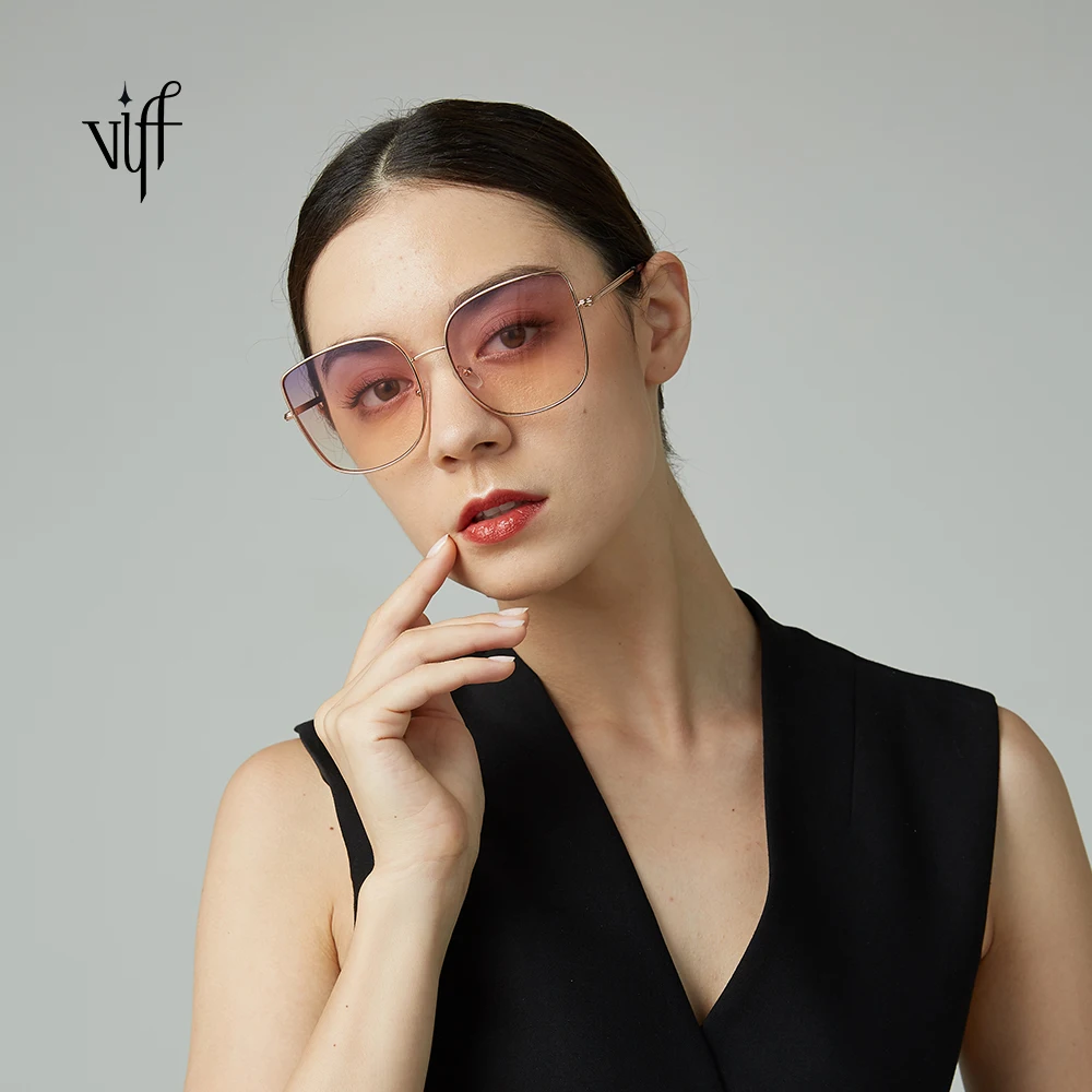 

New Style HM20008 Oversize Metal Frame Custom Fashion Women Sunglasses