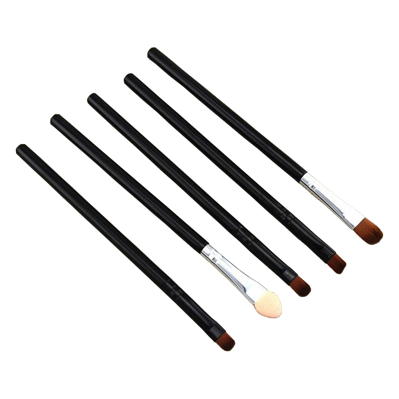 

Portable fiber hair eye shadow lip brushes set single makeup brush, Black