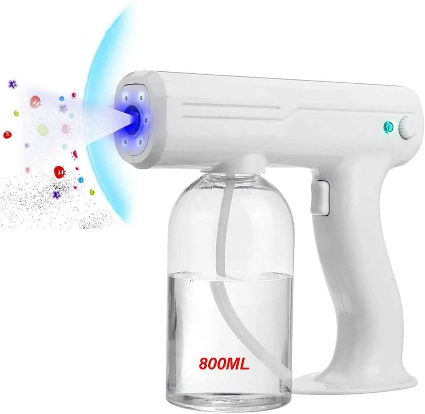 

Handheld Spray Fog Tool, Atomizing Sprayer 800ML Large Capacity, Wihte