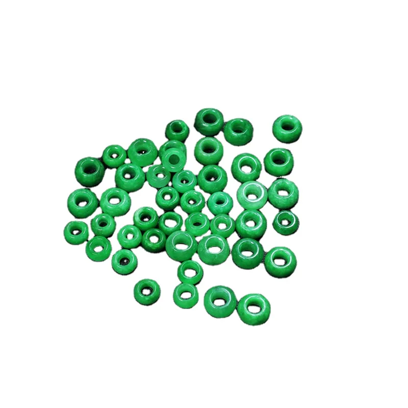 

Dry Green Iron Dragon Raw Loose Beads Semi-Finished Large Hole Beads Jade Diy Jewelry Accessories Wholesale